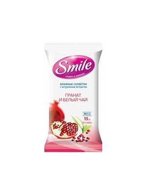 Салфетки влажные Smile