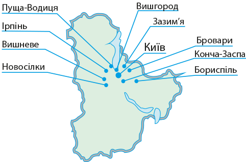 карта киева